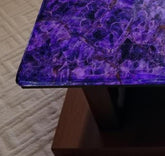 Amethyst Crystal Coffee Table | Purple Gemstone Furniture for Living Room | Handmade Stone Table | Luxury Home Decor Accent Piece Unique Handicrafts IND